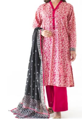 ORIENT OTL-24-340 Print Lawn Suit 3 piece