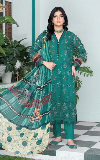 ROOP PALWASHA V/68 05 Lawn Embroidery Suit With Crinkle Dupatta