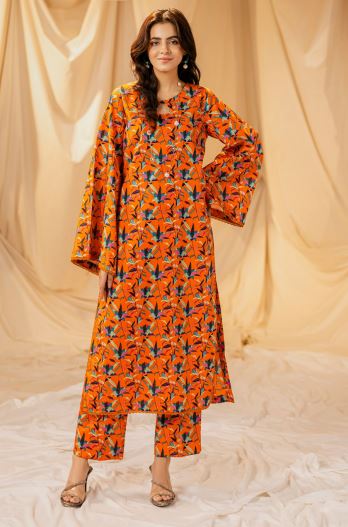 SURI ORANG 08 All over print lawn 2 piece suit