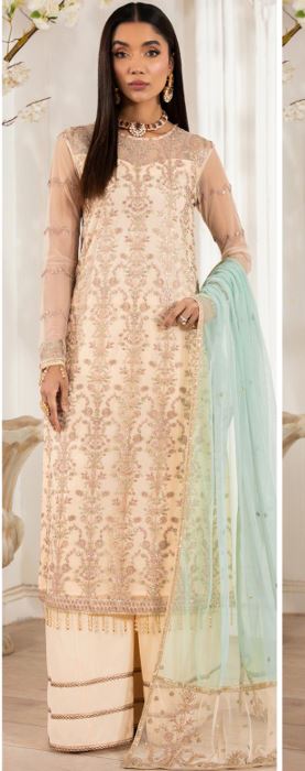 HEER ZARIF Z-05 Sequins Embroidered Net Suit With Sequins Embroidered Net Dupatta