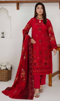 KOMAL FATIMAS V/2463 05 Self VISCOSE Embroidery Suit with Supreme Rangoli Embroidery Dupatta and Plain Trouser
