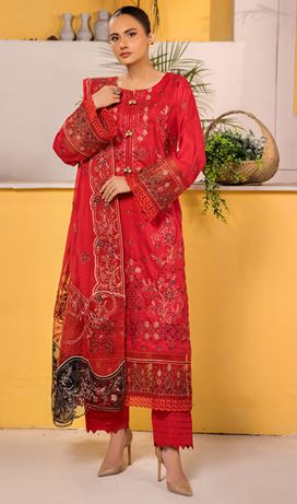 AALAYA PREMIUM V/04 04 Premium Lawn Embroidery Suit With Fancy embroidery Dupatta